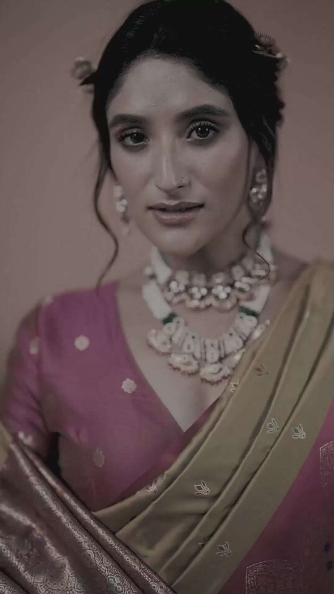 Yellow Floral Print Linen Silk