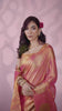 Soft Pink Tissue Fancy Weaving Silk Saree