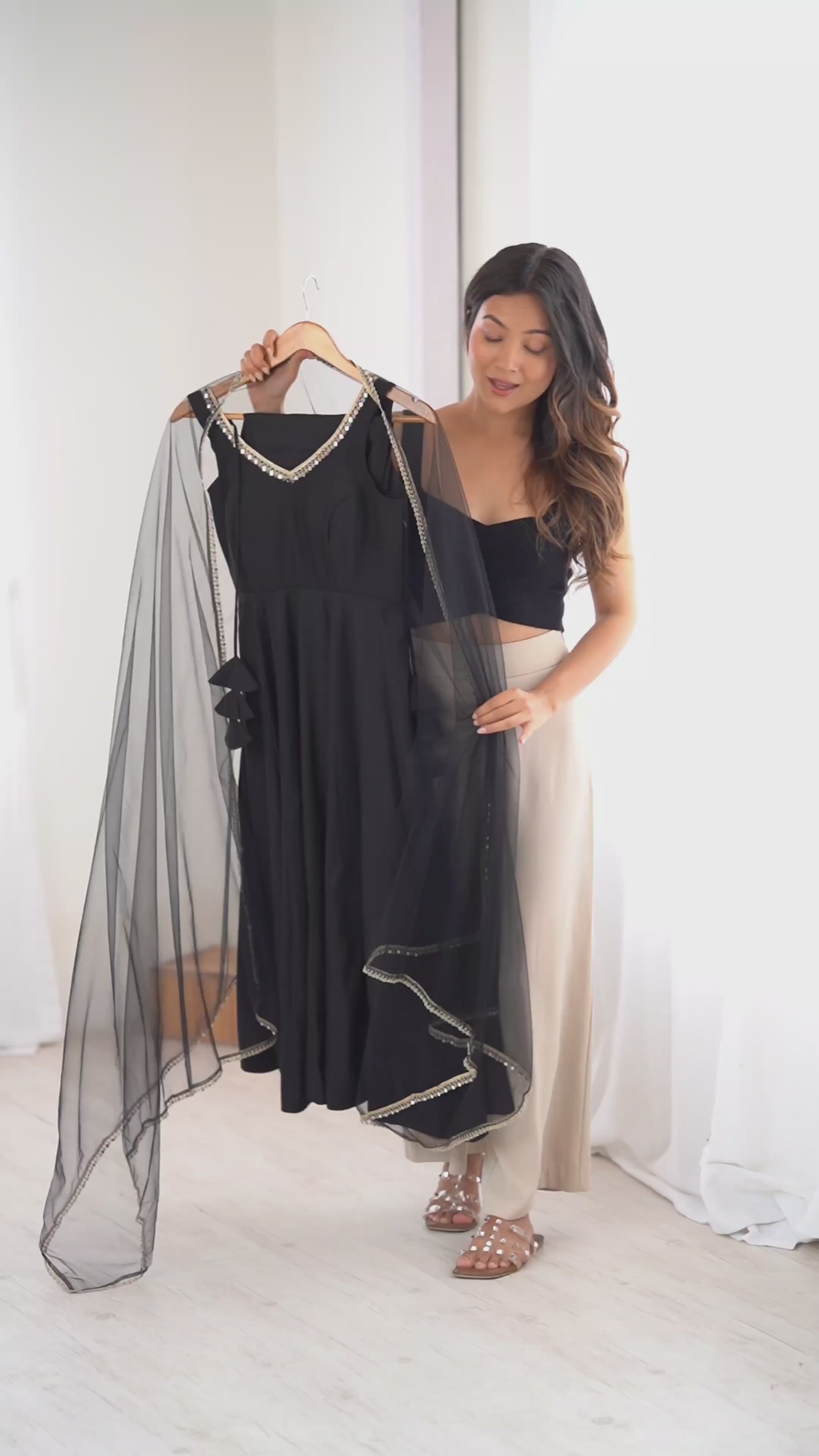 Midnight Chanderi Suit