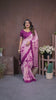 Lavender Sibori Work Soft Satin Silk Saree