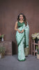 Green Sibori Work Soft Satin Silk Saree